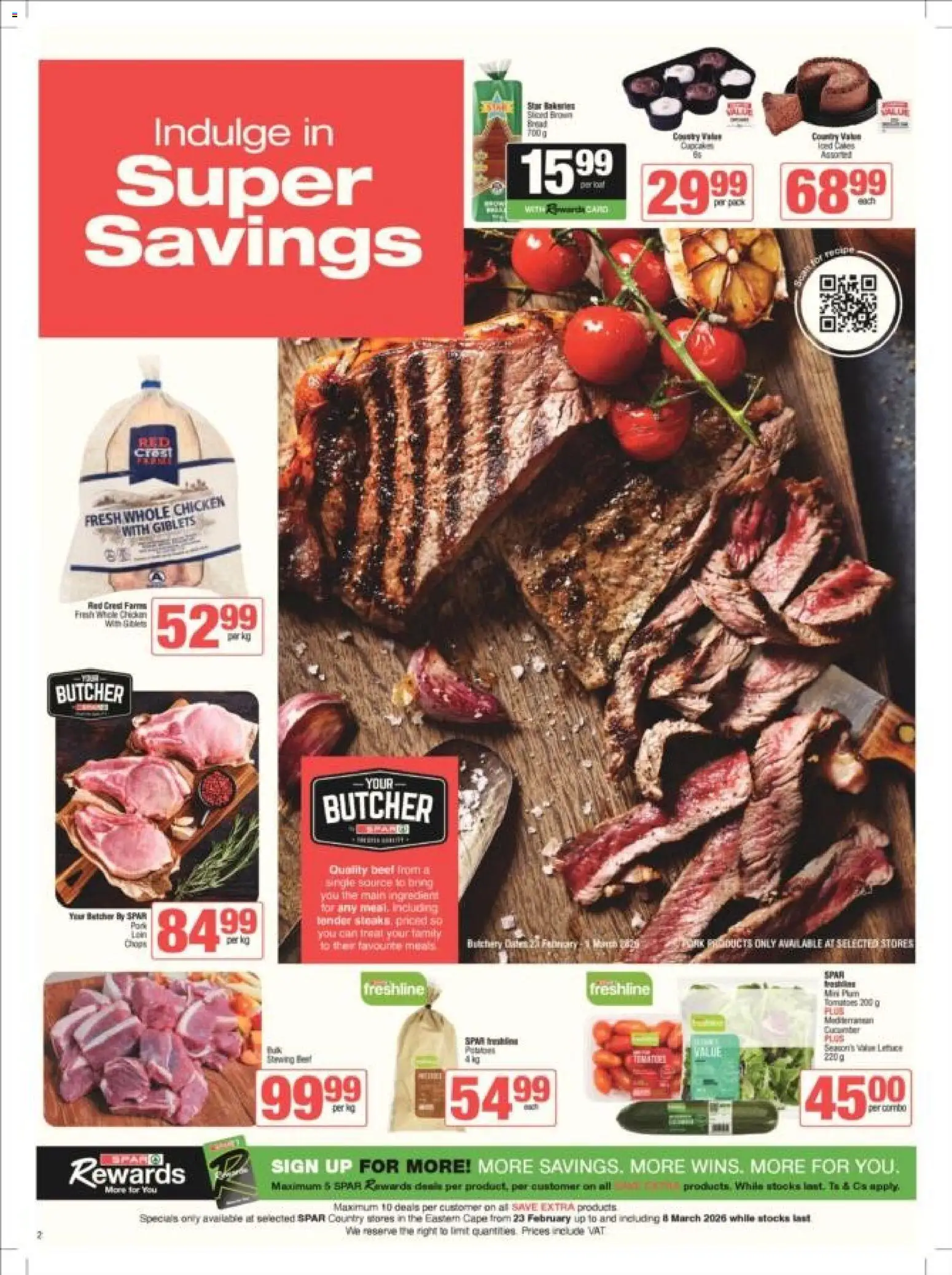 Preview of Spar flyer valid from 23/02/2026 - Chicken, Beef