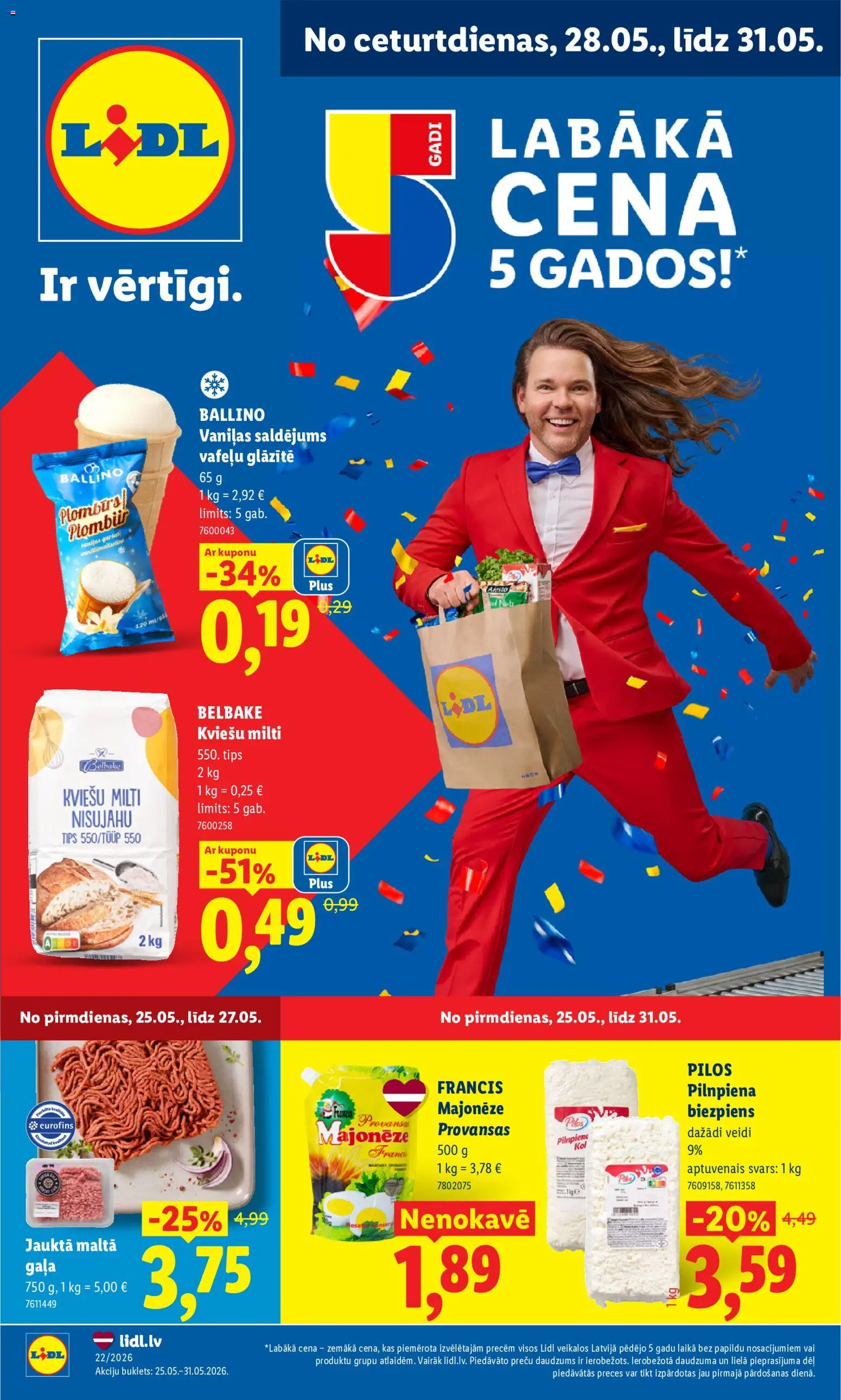Skatīt Lidl akciju bukletu, derīgs no 25.05.2026.