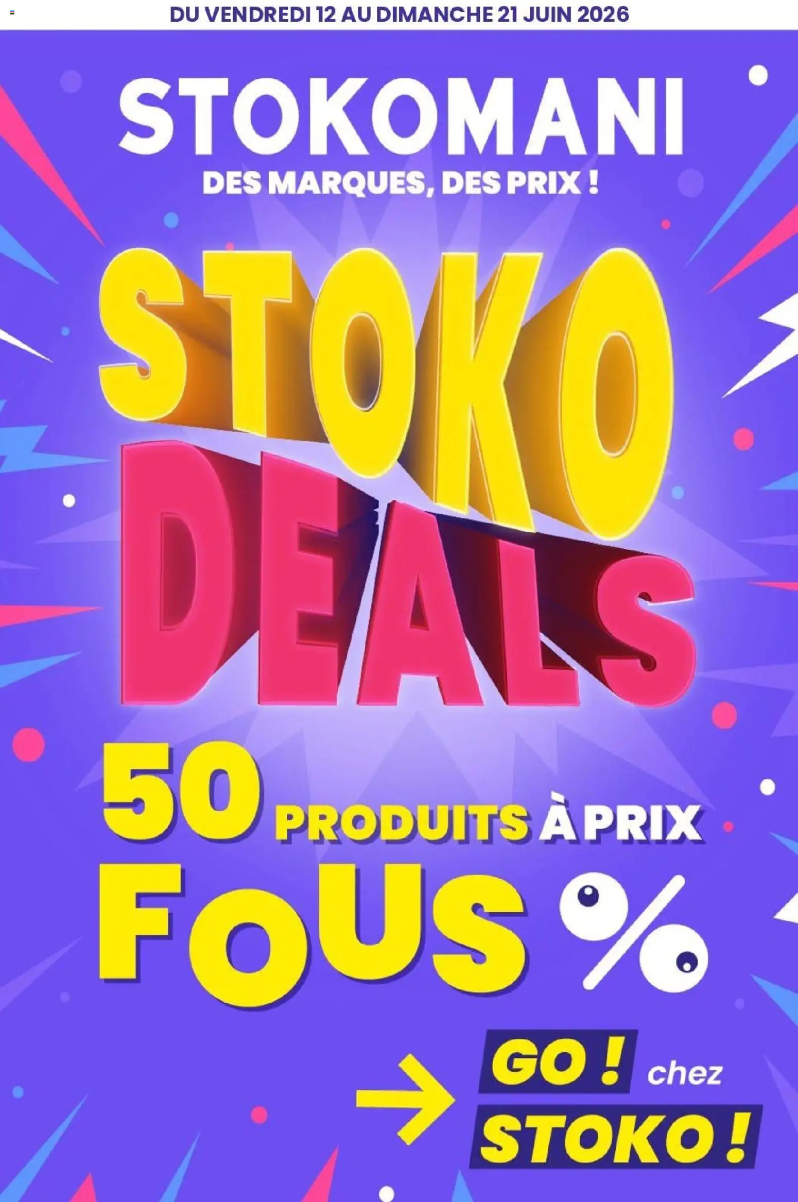 Prévisualisation de Stokomani catalogue du magasin Stokomani formulaire valide 12/06/2026