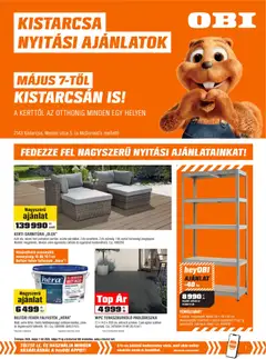 OBI - Kistarcsa nyitási ajánlatok megtekintése, amely érvényes 2026.05.07.-től