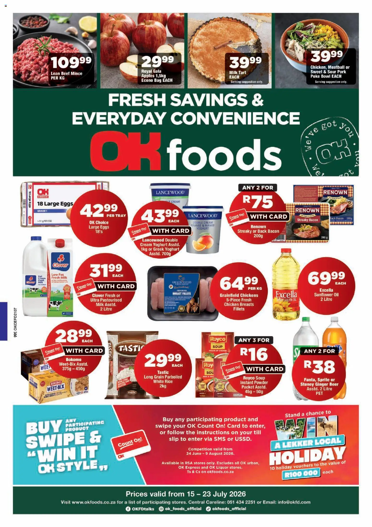 Preview of OK Foods flyer valid from 15/07/2026