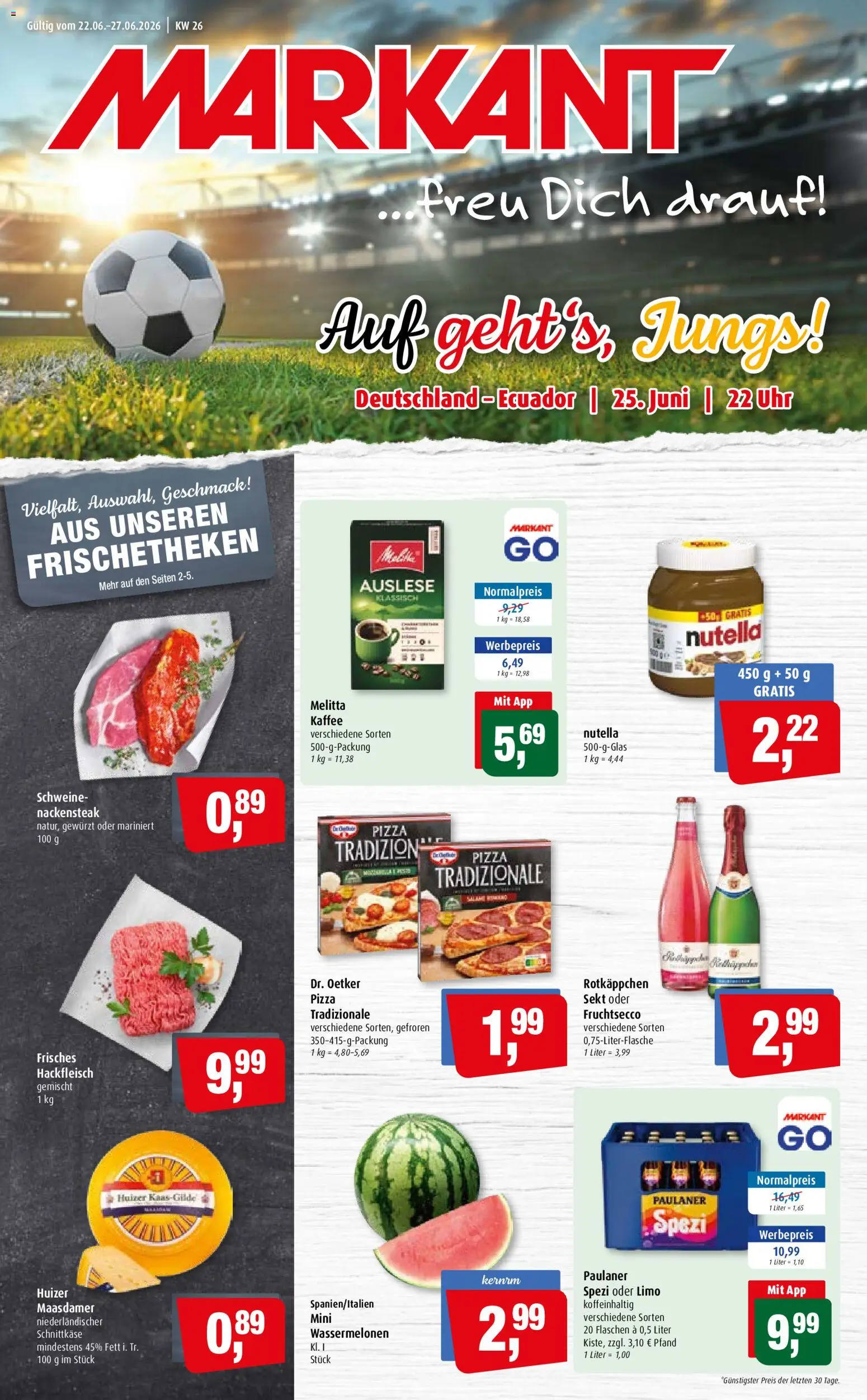 Vorschau von dem Prospekt des Geschäftes Markant, gültig ab dem 22.06.2026