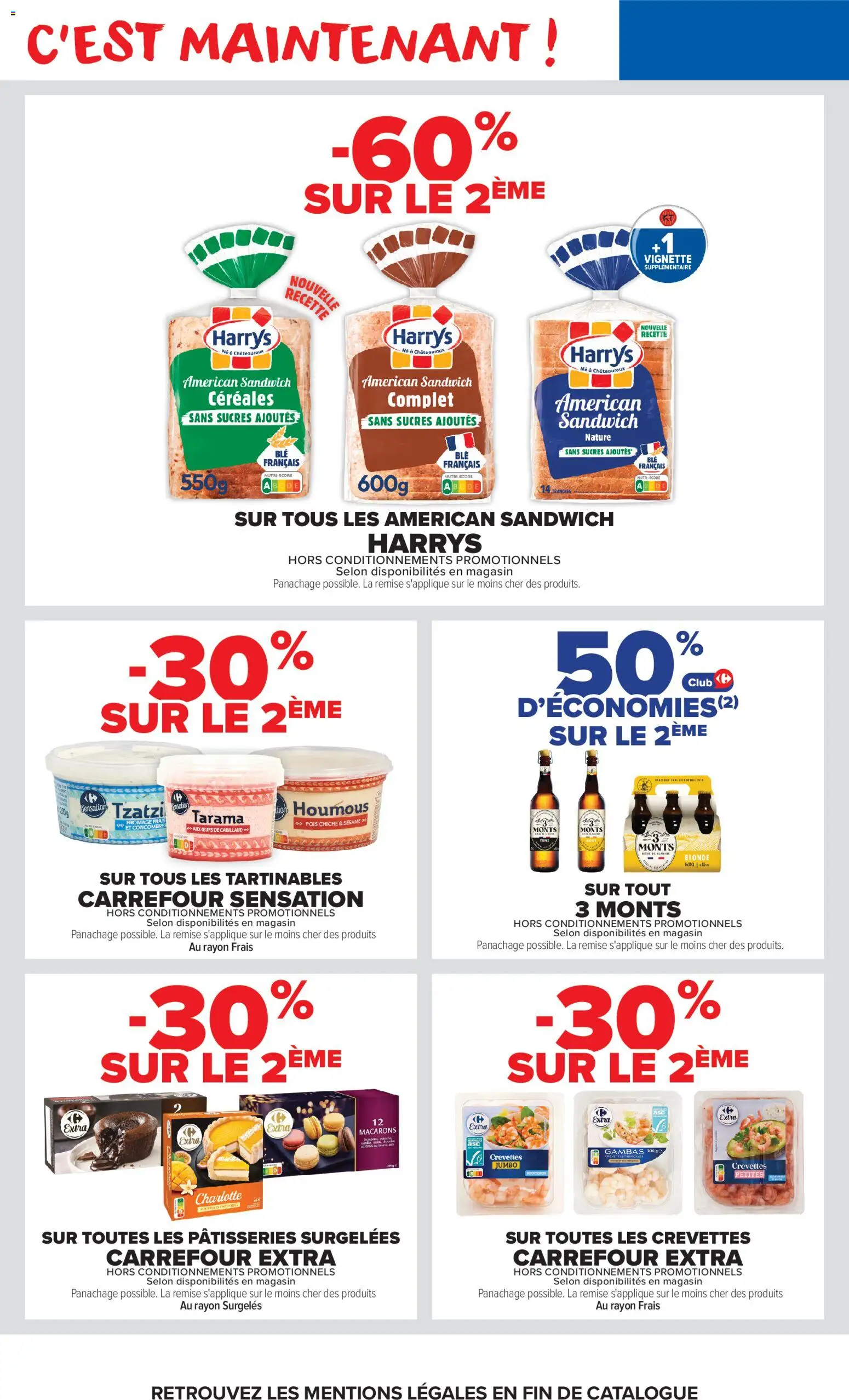 Prévisualisation de Carrefour Market catalogue du magasin Carrefour Market formulaire valide 27/10/2026 - Fromage, Œufs, Gambas, Céréales, Tarama, Pois, Fromage frais, Crevettes
