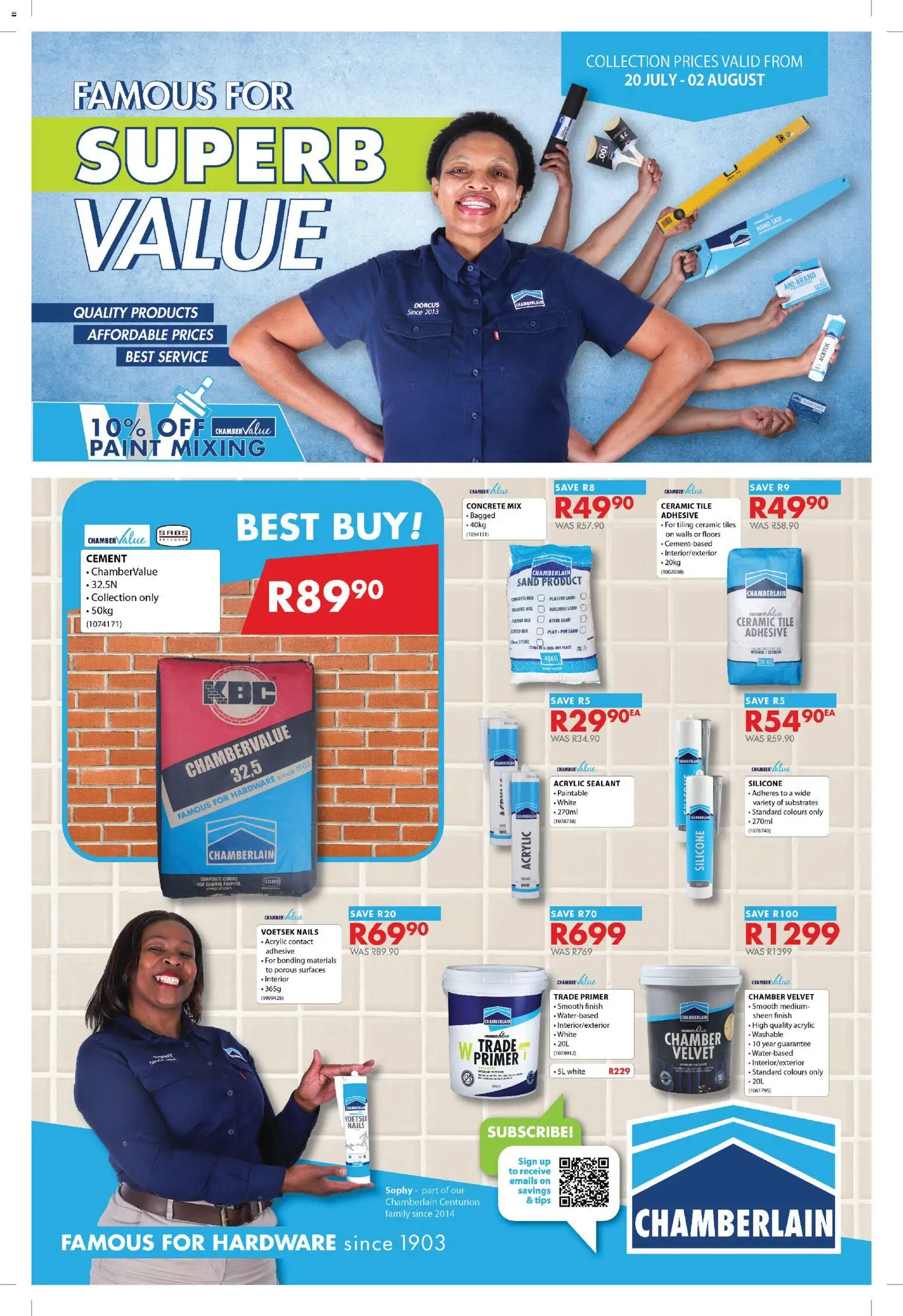 Preview of Chamberlain flyer valid from 20/07/2026
