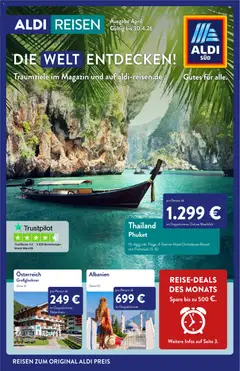 Vorschau von dem Prospekt des Geschäftes Aldi Reisen, gültig ab dem 01.04.2026