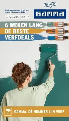 Voorbeeld van GAMMA folder - De nummer 1 in verf van winkel GAMMA geldig vanaf 13-07-2026