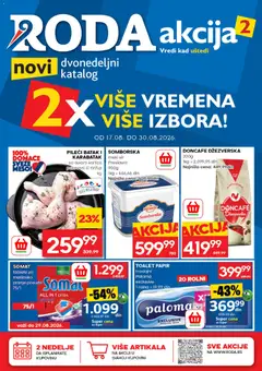 Pregled Roda kataloga - važi od 17.08.2026