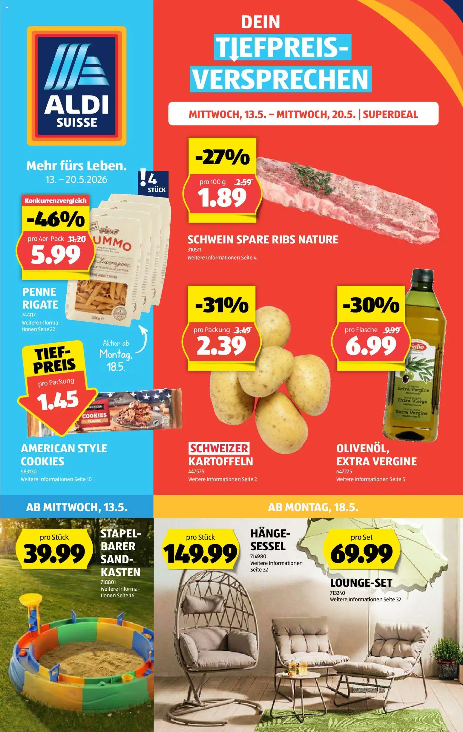 Vorschau des Merkblatts Aldi aktionen vom Shop Aldi gültig von 13.05.2026 bis 20.05.2026