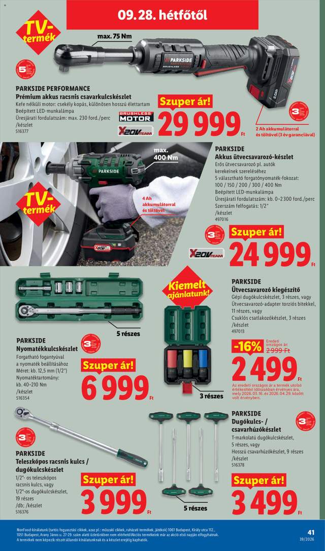 Új Lidl akciós újság 09.24.