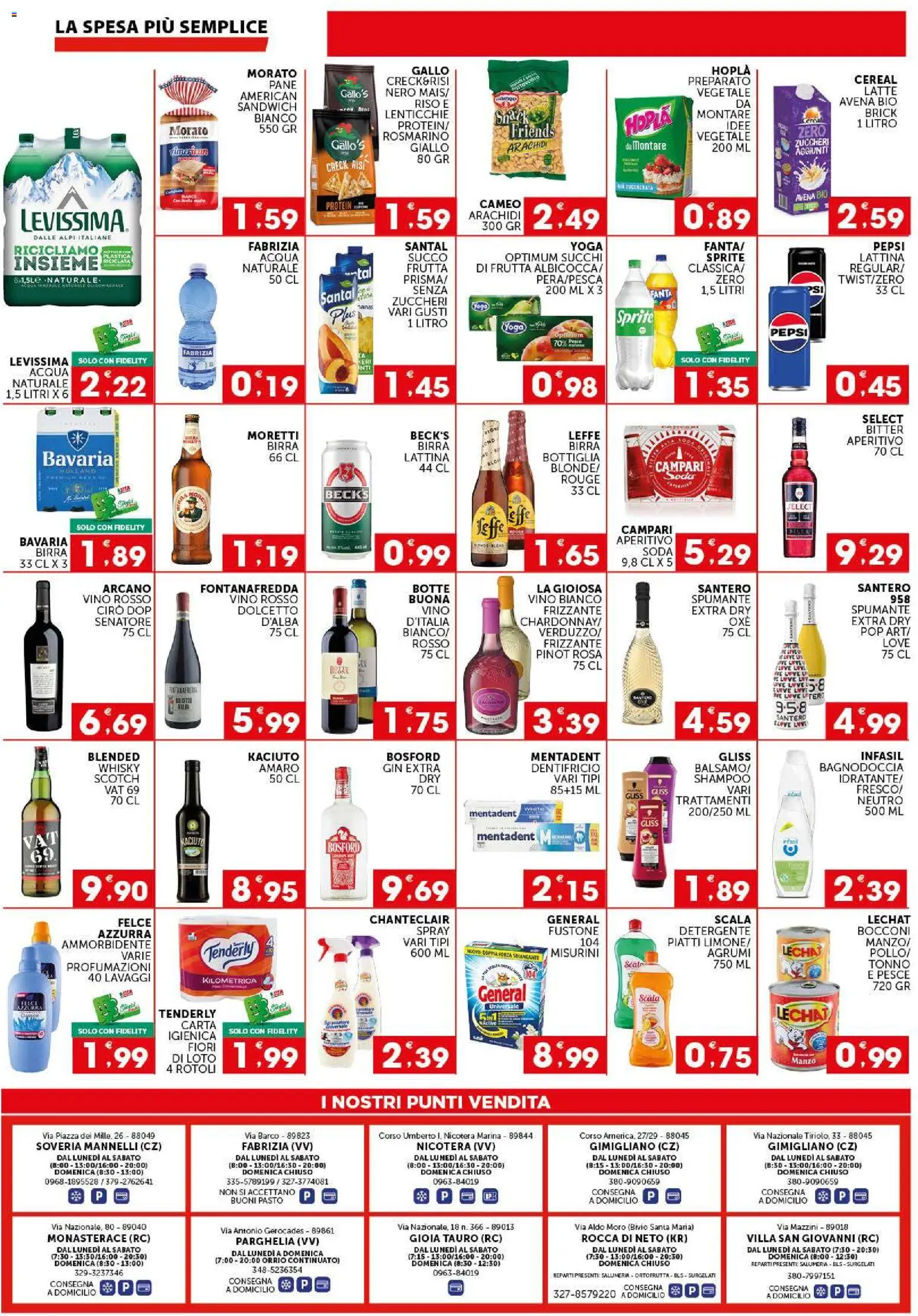 Anteprima dell'opuscolo SISA volantino Issimo dal negozio SISA valido da 29/10/2026 - Fiori, Campari, Shampoo, Lenticchie, Pepsi, Agrumi, Spumante, Detergente