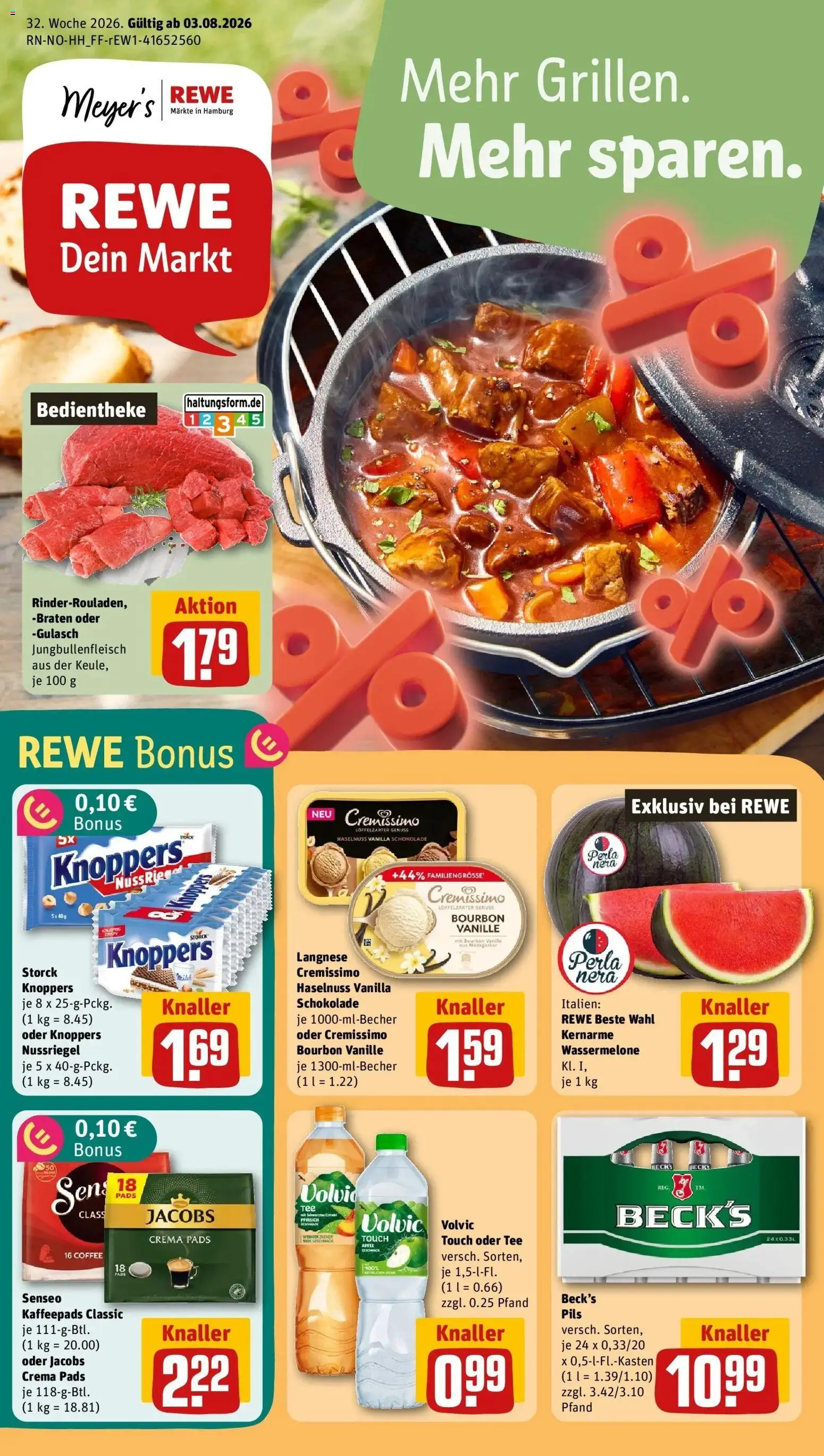 Vorschau von dem Prospekt des Geschäftes Rewe, gültig ab dem 03.08.2026