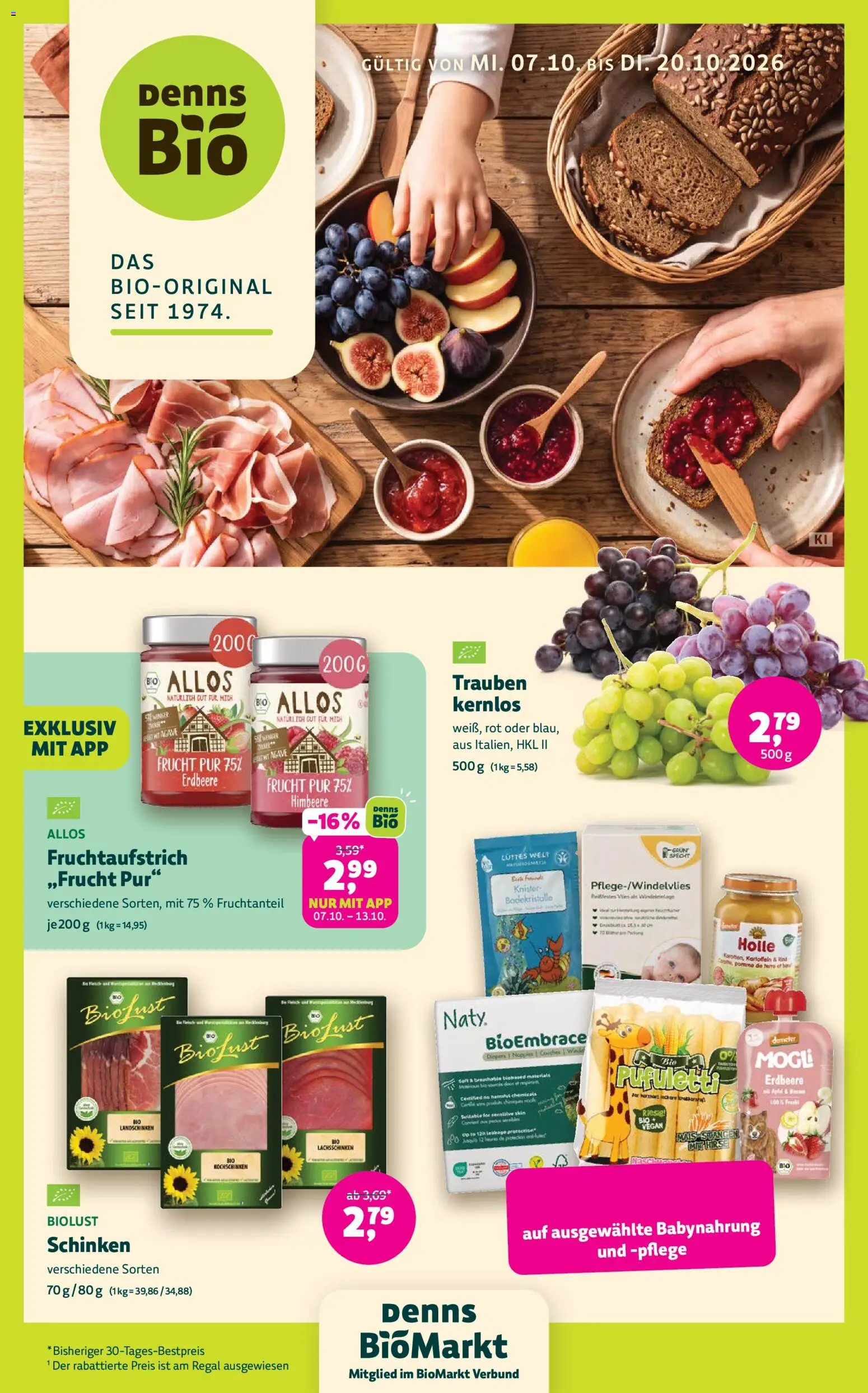 Vorschau von dem Prospekt des Geschäftes Denns BioMarkt, gültig ab dem 07.10.2026