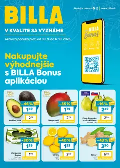 Náhľad Billa letáku platného od 30.09.2026