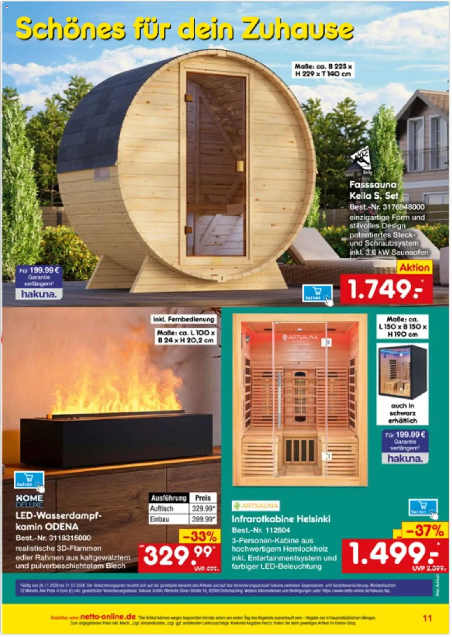 Vorschau von dem Prospekt des Geschäftes Netto Marken-Discount, gültig ab dem 01.11.2026 - Kamin