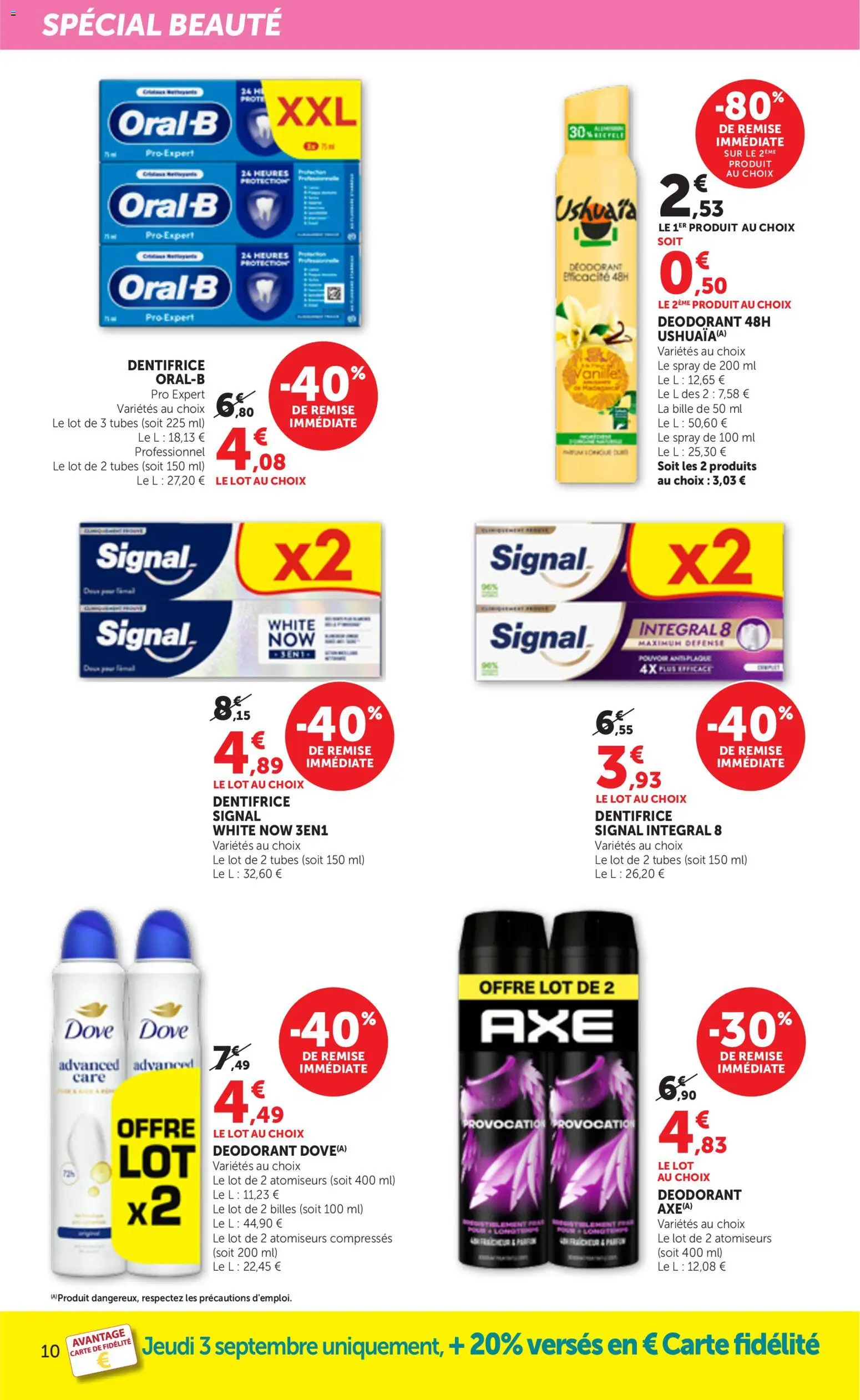 Prévisualisation de bi1 Catalogue la beaute à prix bas du magasin bi1 formulaire valide 01/09/2026 - Dentifrice, Déodorant