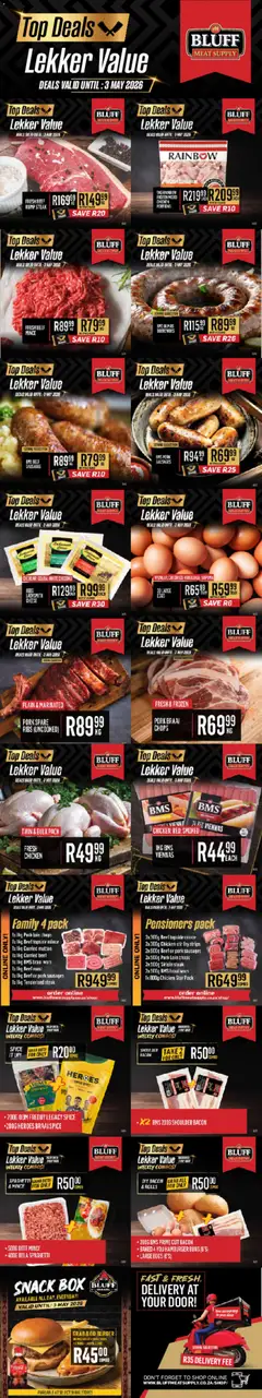 Preview of Bluff Meat Supply flyer valid from 27/04/2026