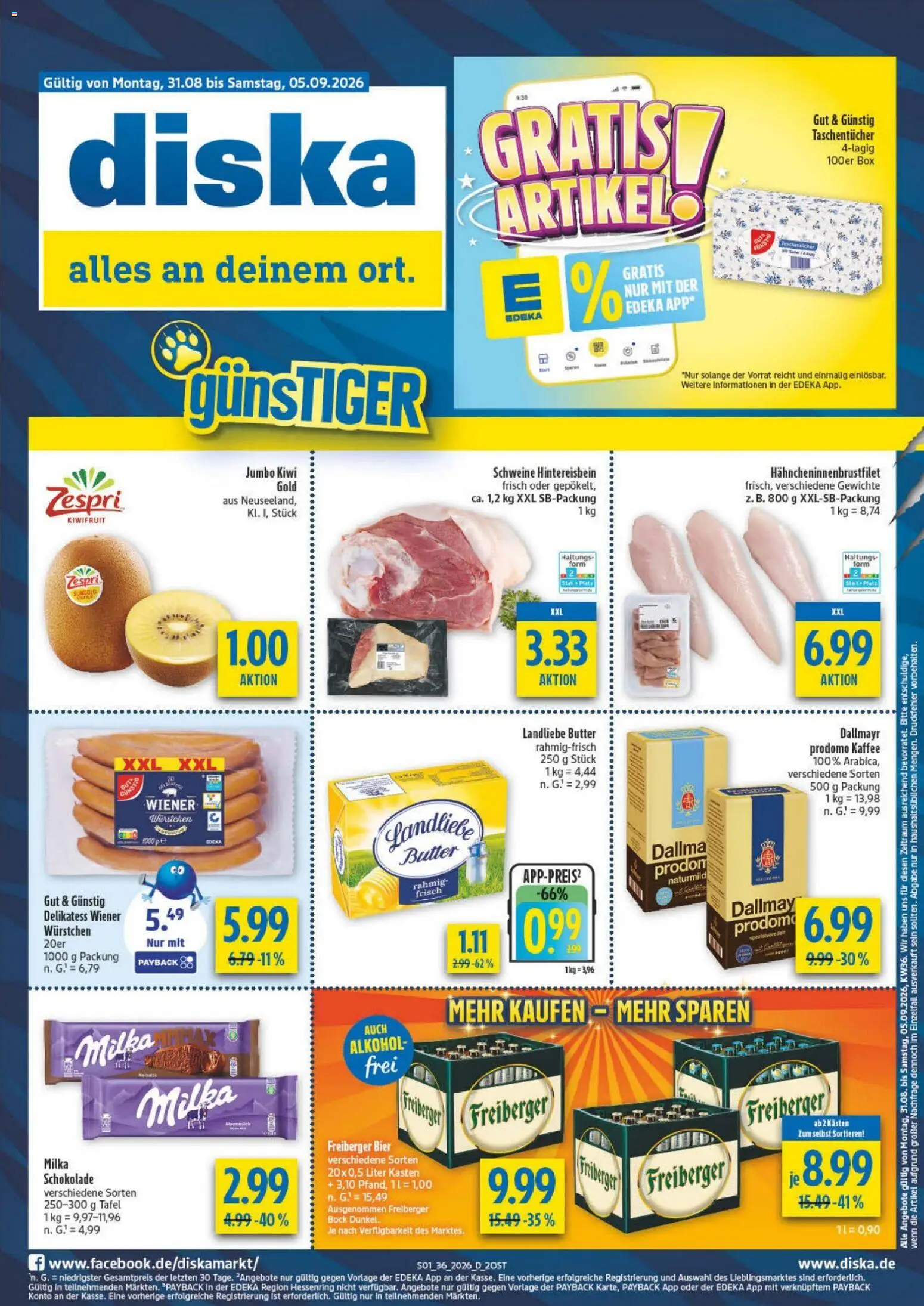 Vorschau von dem Prospekt des Geschäftes Diska, gültig ab dem 26.08.2026