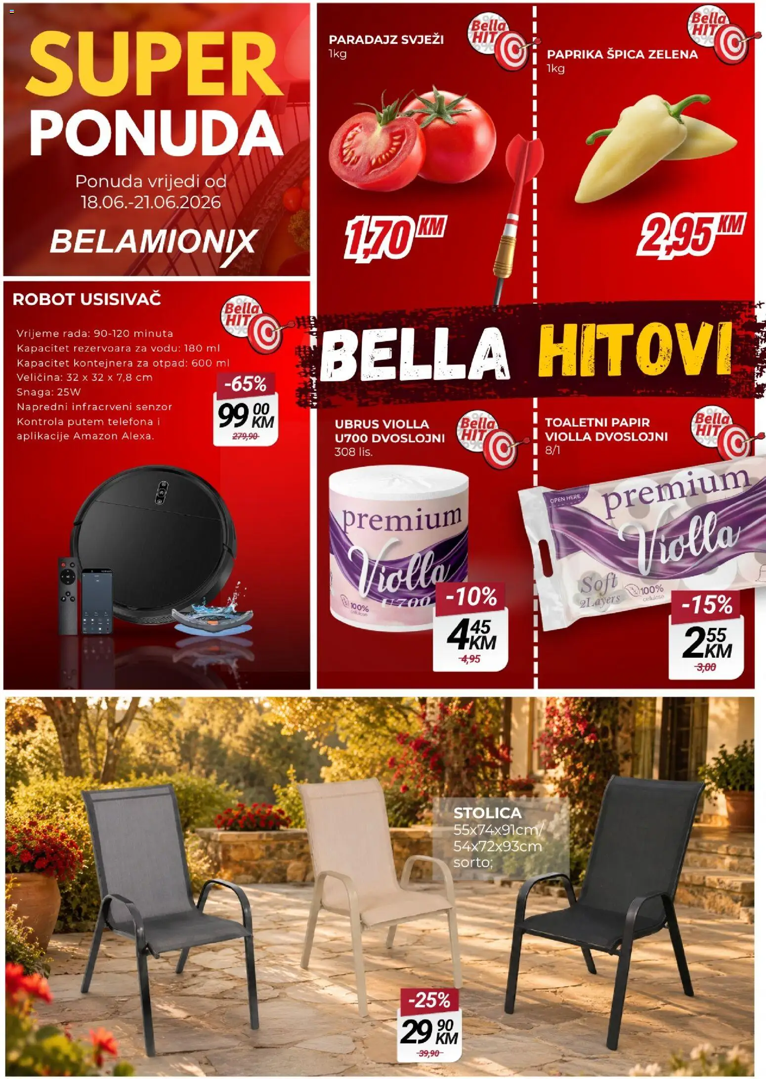 Pregled letka Belamionix super ponuda trgovine Belamionix vrijedi od 18.06.2026