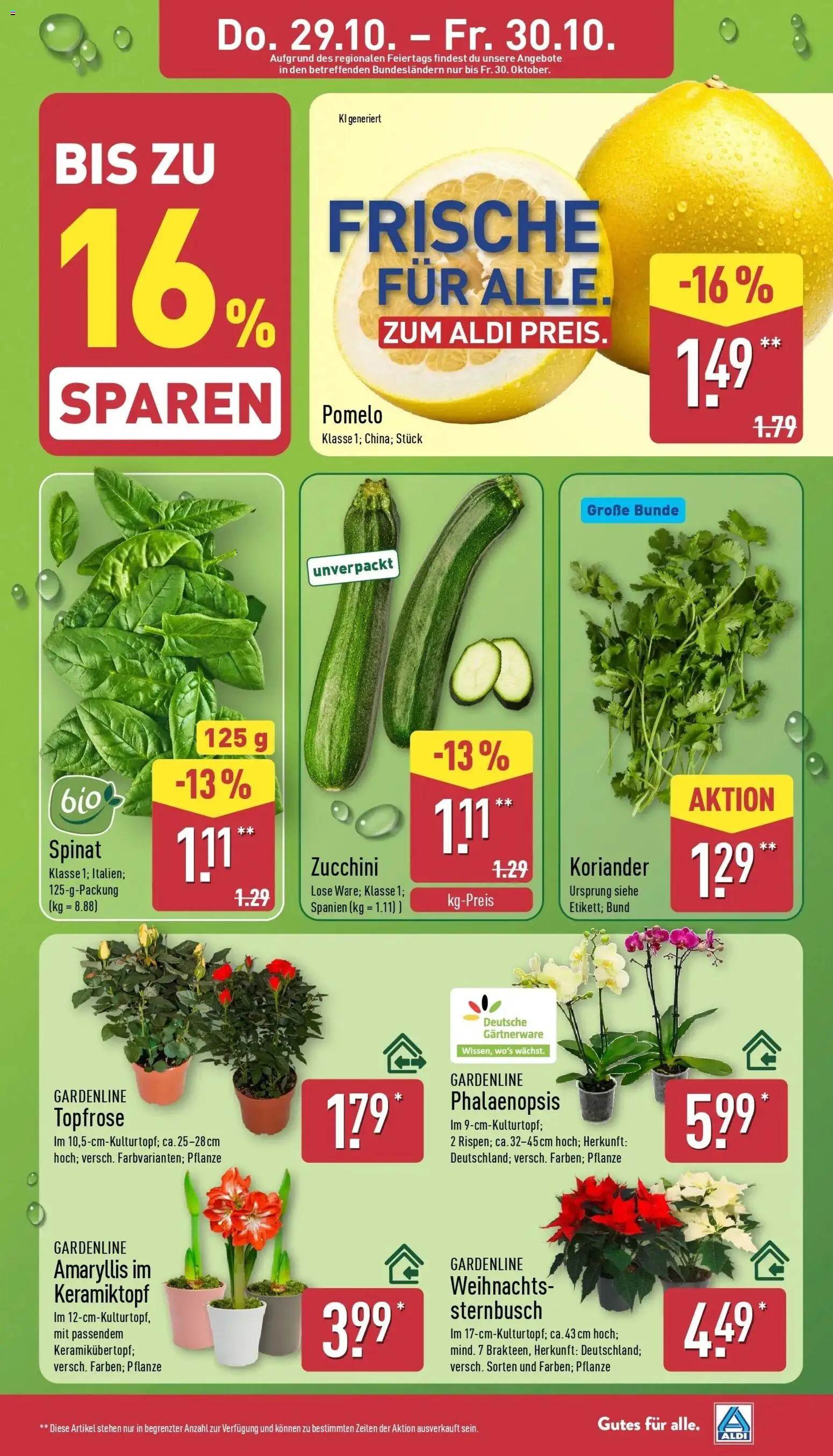 Vorschau von dem Prospekt des Geschäftes Aldi, gültig ab dem 26.10.2026
