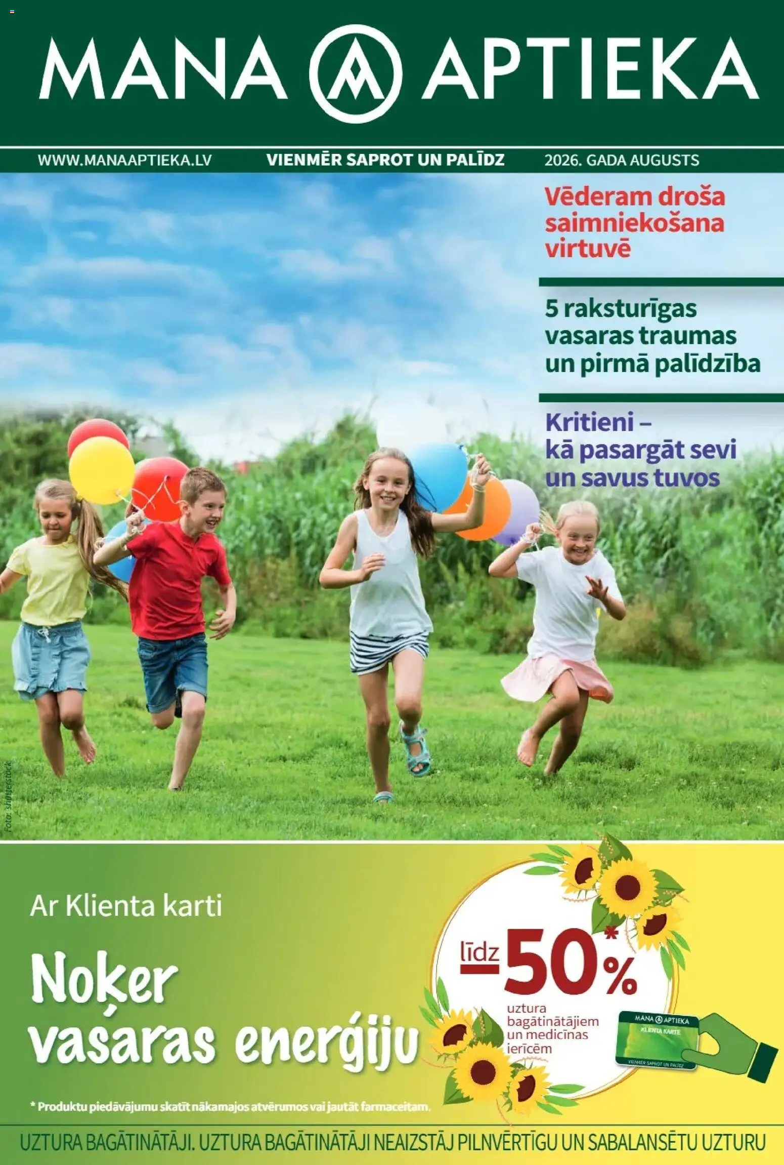 Skatīt Mana Aptieka akciju bukletu, derīgs no 01.08.2026.