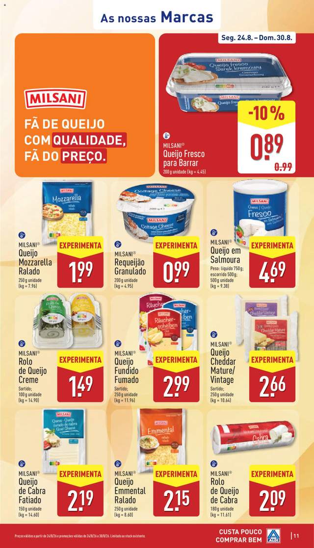Novo folheto Aldi a partir de 24/08
