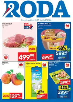 Pregled Roda kataloga - važi od 16.07.2026