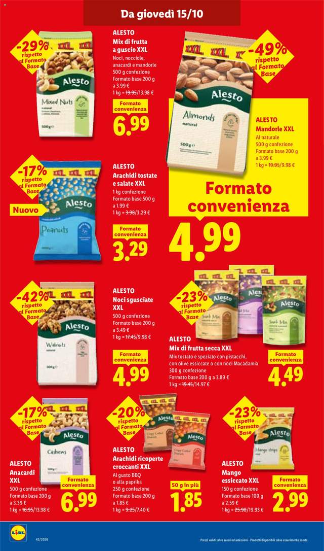 Nuovo volantino Lidl dal 15/10