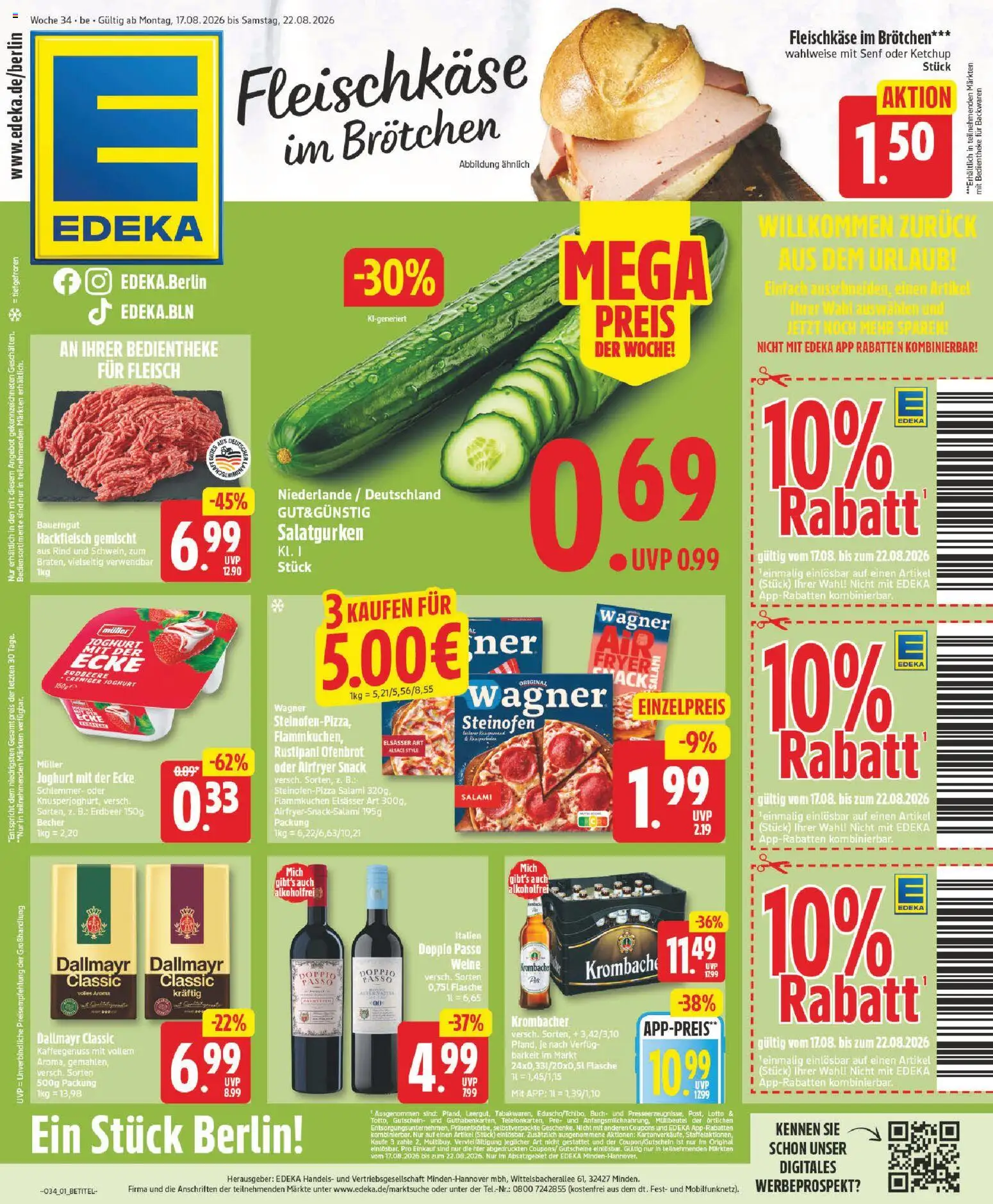 Vorschau von dem Prospekt des Geschäftes Edeka, gültig ab dem 17.08.2026