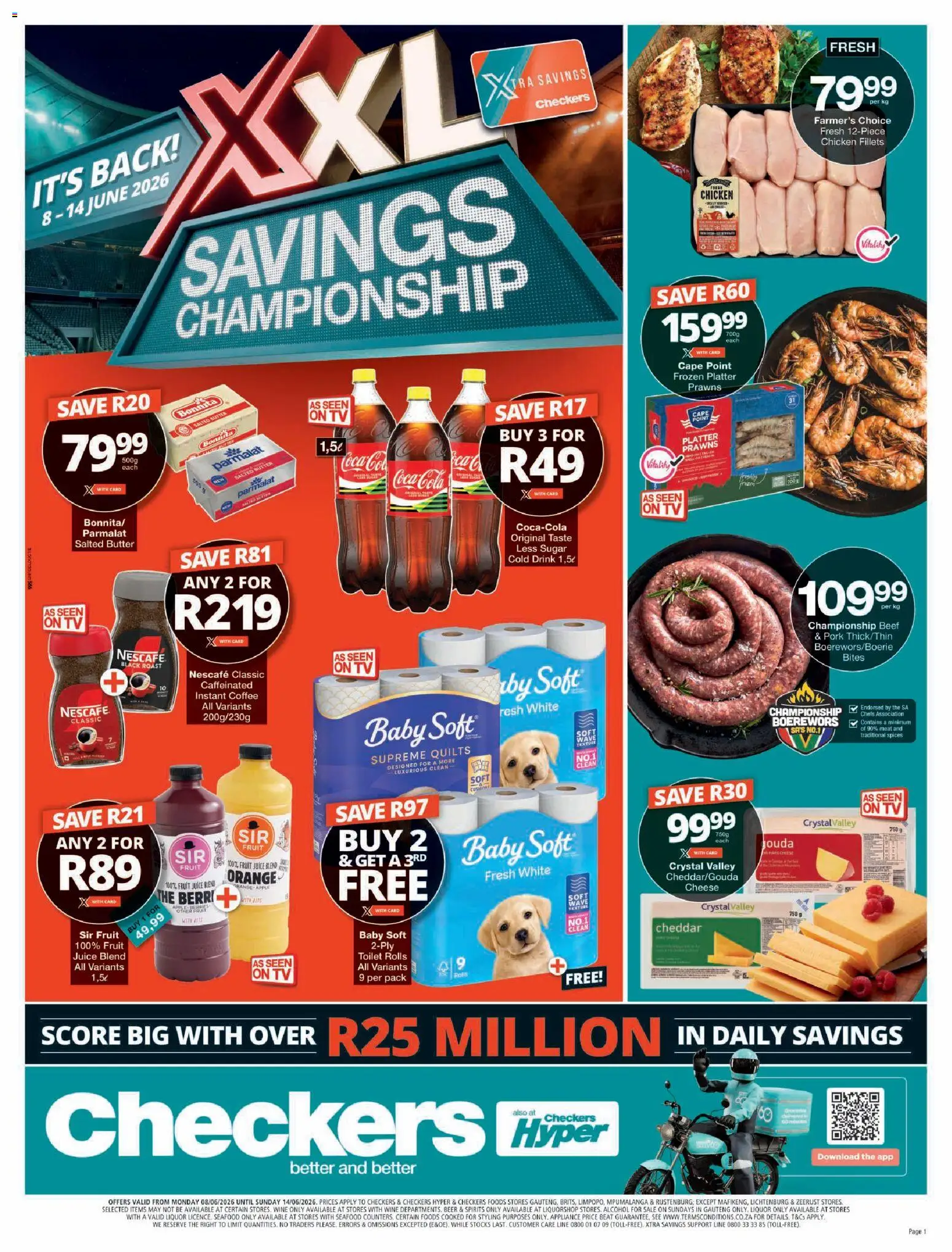Preview of Checkers flyer valid from 08/06/2026