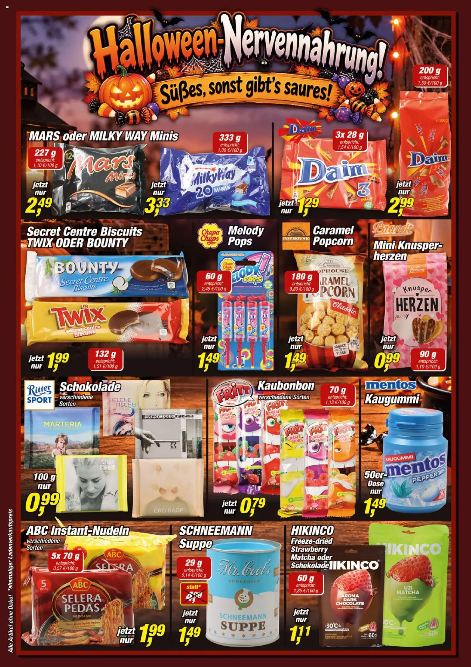 Vorschau von dem Prospekt des Geschäftes Posten Börse, gültig ab dem 24.10.2026 - Chips, Schokolade, Mars, Popcorn, Kaugummi, Twix