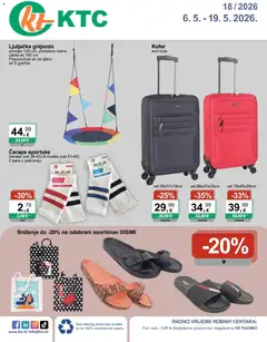 Pregled letka KTC Katalog igračke i tekstil trgovine KTC vrijedi od 06.05.2026