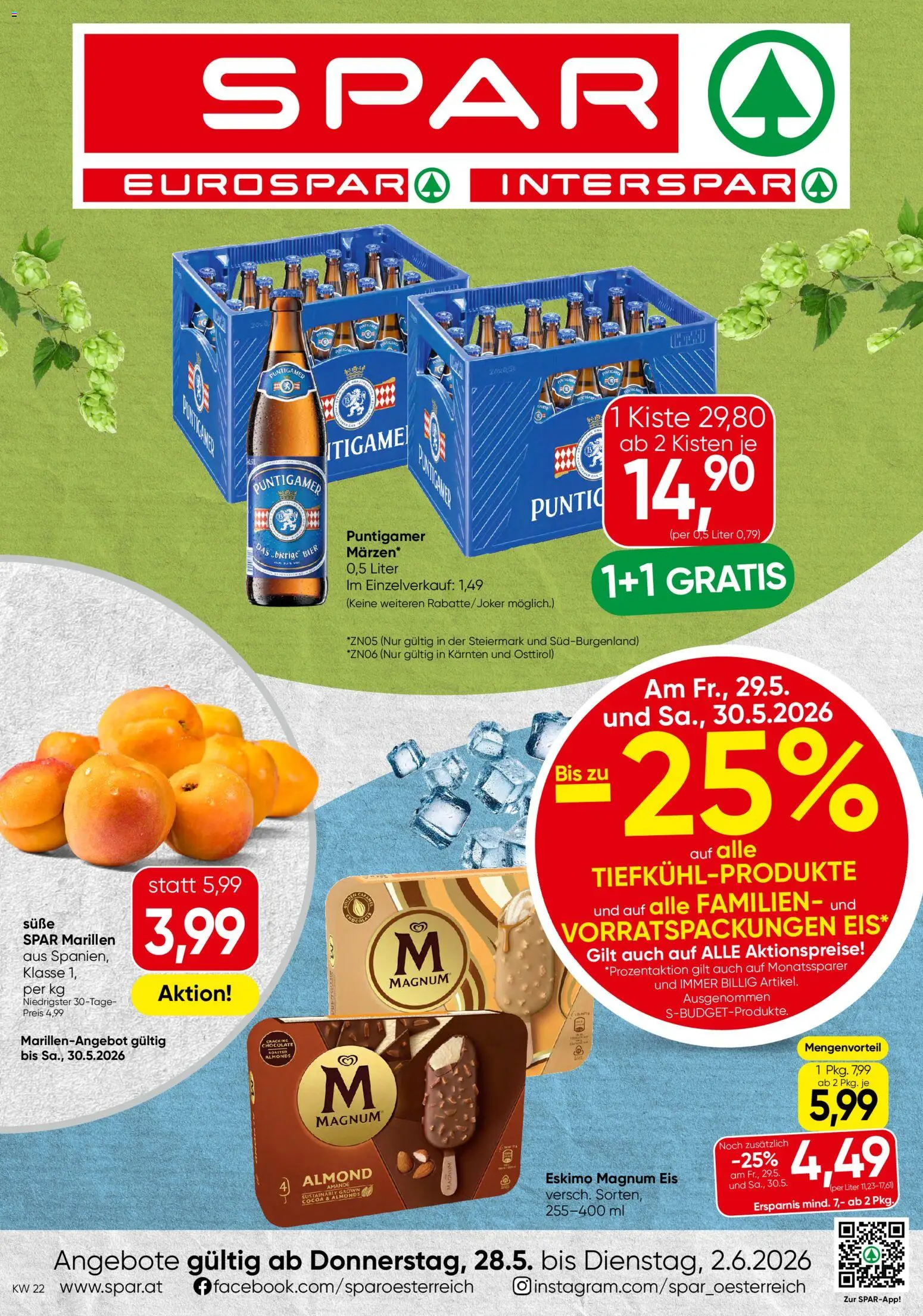Vorschau der Angebote: Spar Spar Flugblatt - Steiermark gültig ab 28.05.2026