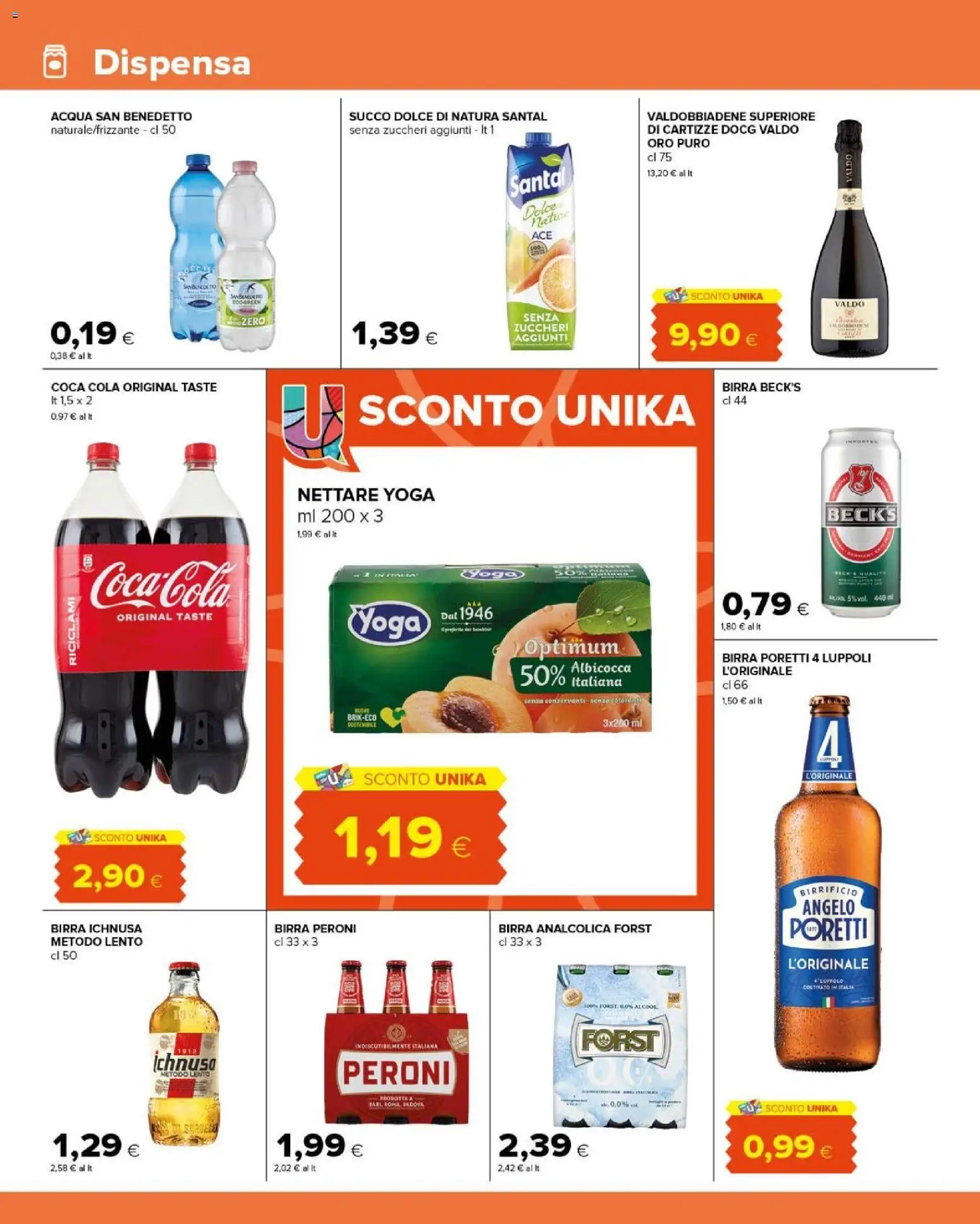 Anteprima dell'opuscolo Tigre volantino Amico Prezzi Super dal negozio Tigre valido da 14/10/2026 - Acqua, Coca Cola, Birra, Birra Peroni, Birra analcolica, Succo, Birra Ichnusa, Birra Beck's