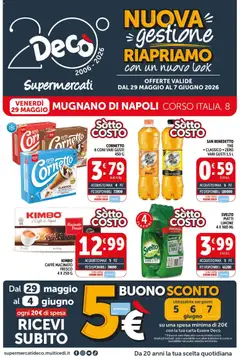 Anteprima dell'opuscolo Decò volantino Supermercati Mugnano dal negozio Decò valido da 29/05/2026