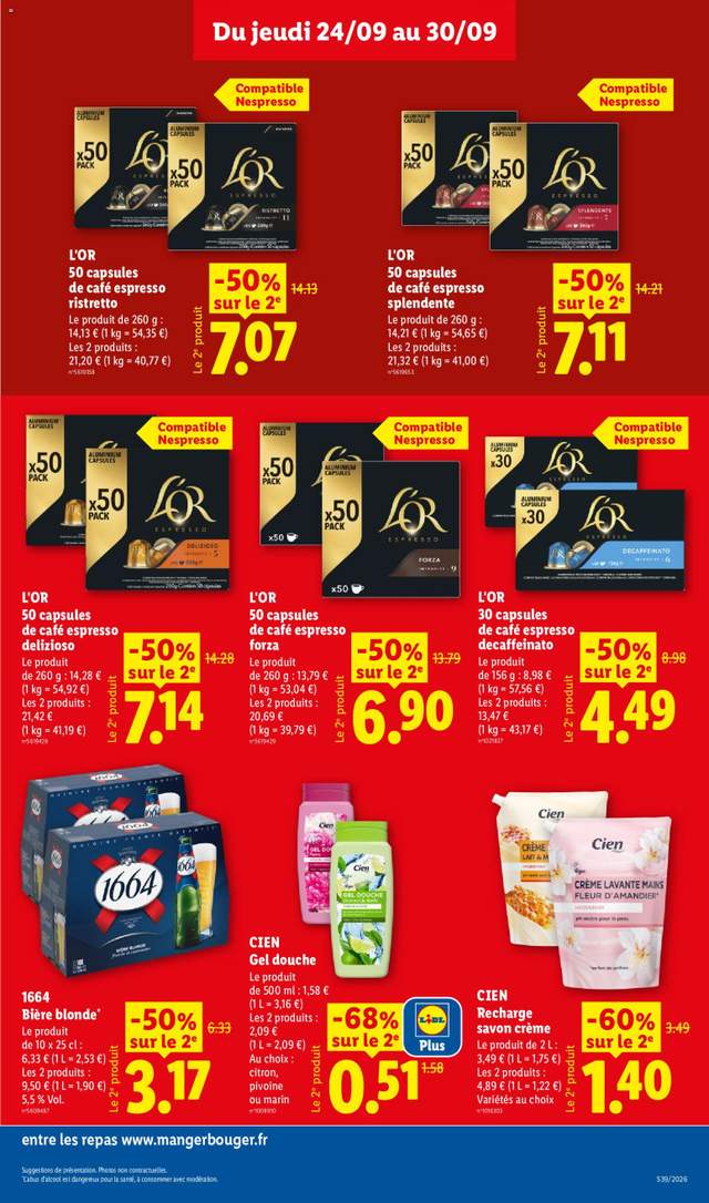 Nouveau catalogue Lidl à partir du 24/09
