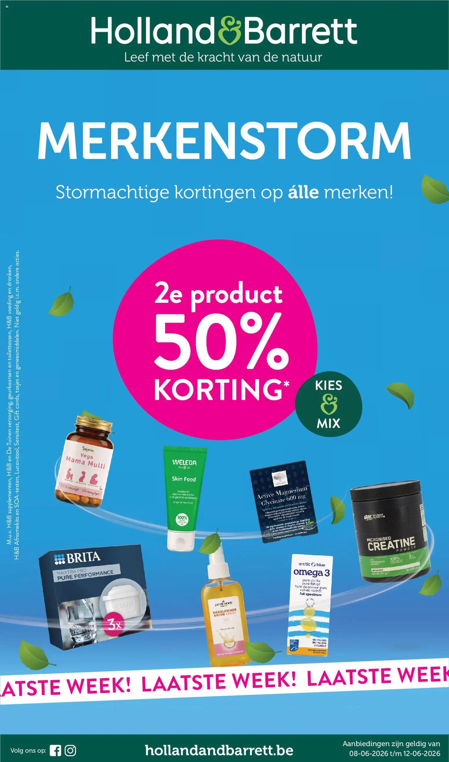 Voorbeeld van Holland & Barrett Folder / Publicité van winkel Holland & Barrett geldig vanaf 08/06/2026 - Omega, Omega 3, Crème, Geurkaarsen, Visolie