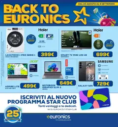 Anteprima dell'opuscolo Euronics volantino dal negozio Euronics valido da 20/08/2026