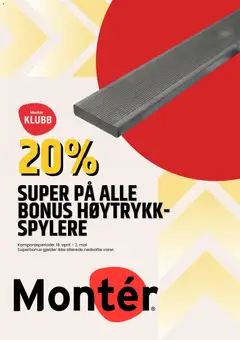 Forhåndsvis Montér kundeavis fra butikk Montér gyldig fra 14/05/2026