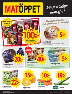 Förhandsgranska reklamblad Matöppet erbjudanden från butik Matöppet gäller från 28/09/2026