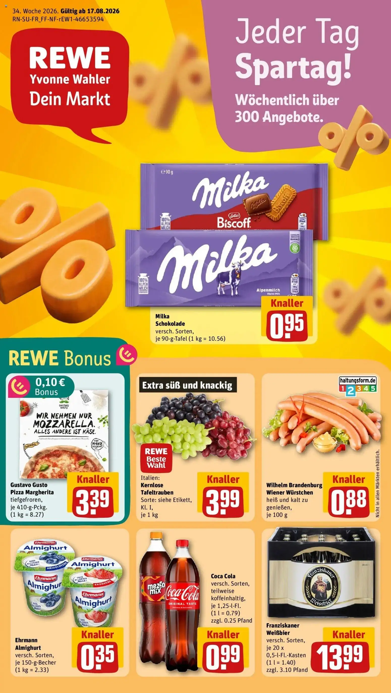 Vorschau von dem Prospekt des Geschäftes Rewe, gültig ab dem 17.08.2026