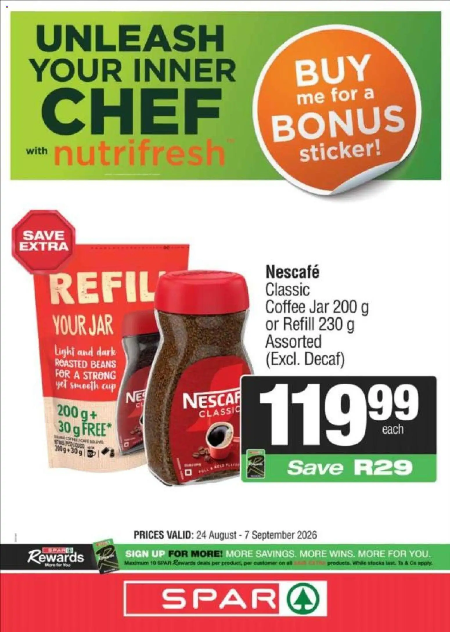 Preview of Superspar flyer valid from 24/08/2026