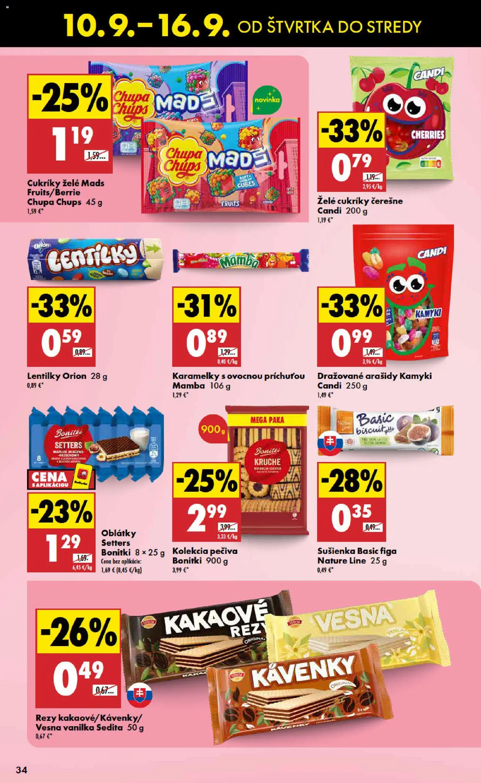 Náhľad Biedronka letáku platného od 10.09.2026 - Čerešne, Vanilka, Arašidy, Cukríky, Oblátky