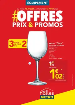 Prévisualisation de Offres Prix & Promos Equipement du magasin METRO formulaire valide 16/07/2026