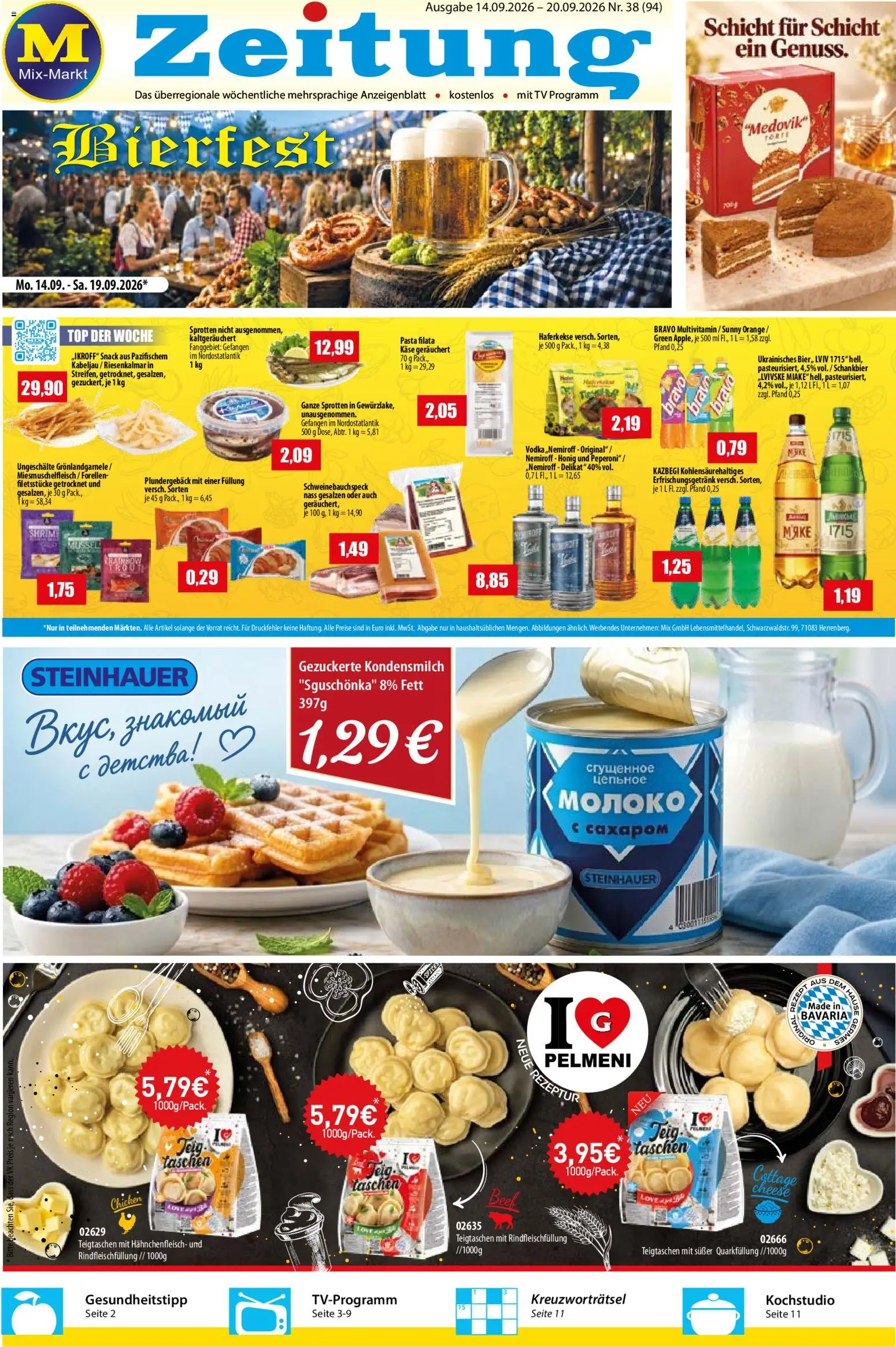 Vorschau von dem Prospekt des Geschäftes Mix Markt, gültig ab dem 14.09.2026
