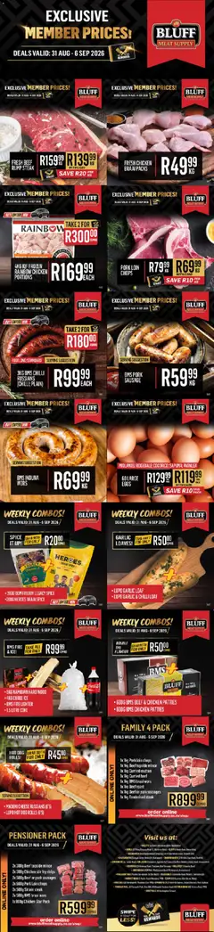 Preview of Bluff Meat Supply flyer valid from 31/08/2026