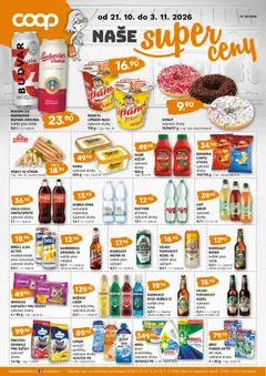 Náhled nabídky: Trefa Trefa leták - COOP naše super ceny platný od 21.10.2026