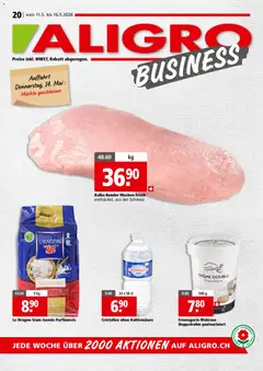 Vorschau des Merkblatts Aligro aktionen Business Chavannes, Matran, Genf, Sitten vom Shop Aligro gültig von 11.05.2026 bis 16.05.2026