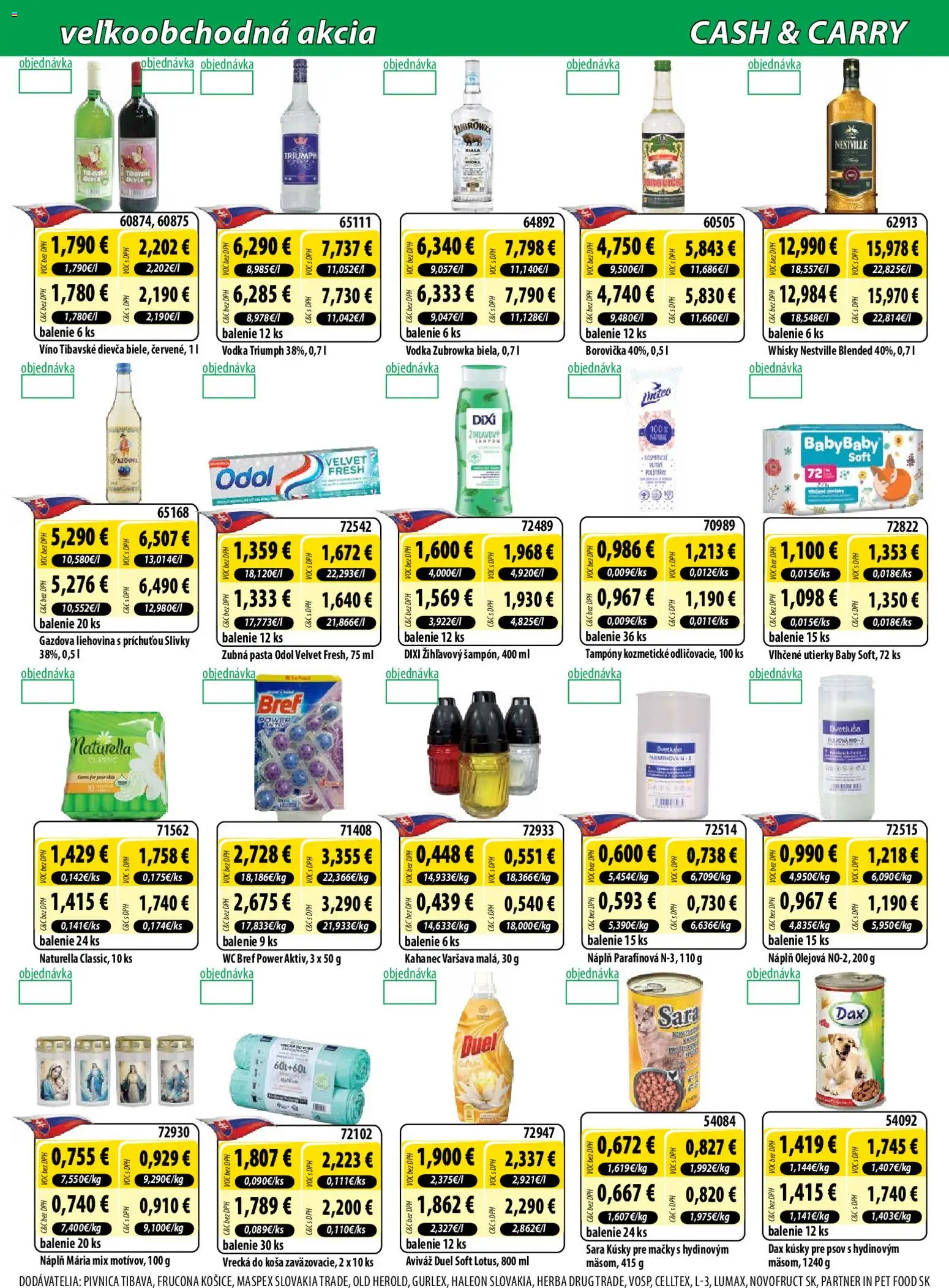 Náhľad Milk Agro letáku platného od 21.10.2026 - Víno, Vodka, Borovička, Whisky, Slivky, Aviváž, Zubná pasta, Utierky