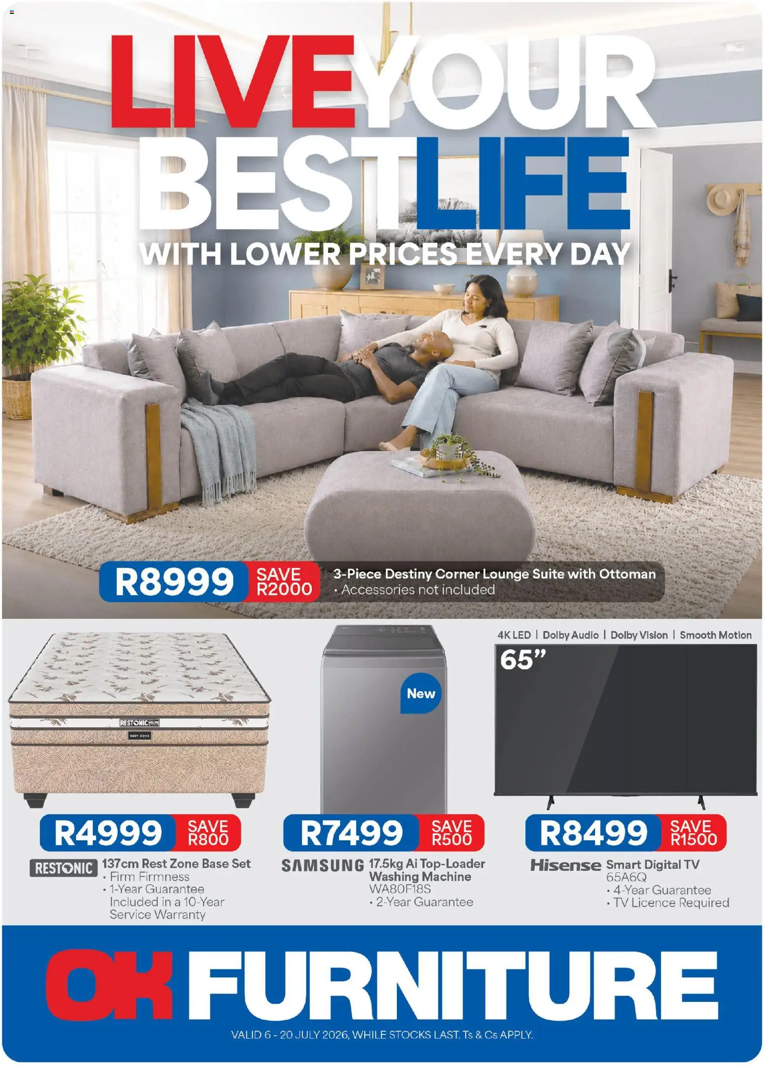 Preview of OK Furniture flyer valid from 06/07/2026