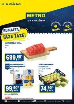 Metro Metro Katalog 16.09.2026 - Broşürünün önizlemesi